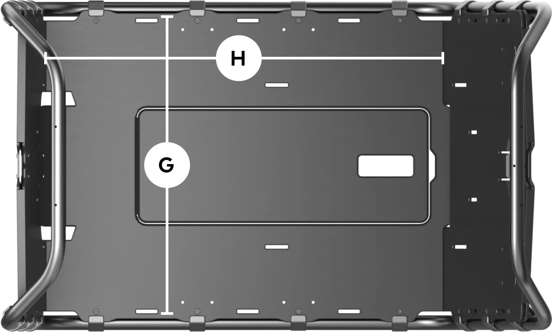Ca Go Bike, FS200 Vario E-Lastenrad 2023 -Fahrräder Geschaft fs200vario technische daten render ladeflaeche 75