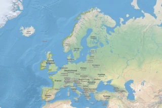 Streckenverlauf des Eurovelo 1