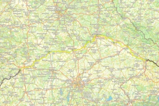 Streckenverlauf der 4. Etappe des Eurovelo 6