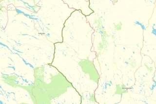 Verlauf des Eurovelo 7 in Nordschweden