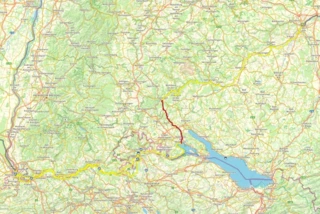 Streckenverlauf der 3. Etappe des Eurovelo 6