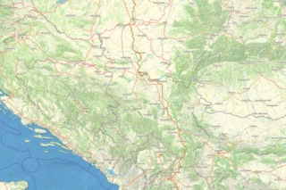 Streckenverlauf des Eurovelo 11 durch Serbien auf einer Karte eingezeichnet