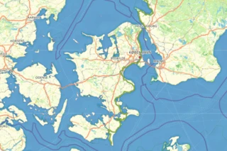 Verlauf des Eurovelo 7 in Dänemark