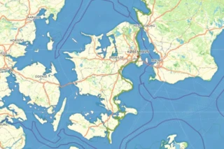 Verlauf des Eurovelo 7 in Dänemark