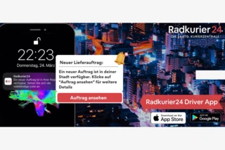 Radkurier24 App – neue Aufträge direkt aufs Handy.