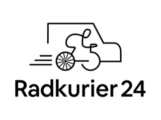 Radkurier24 App - Logo schwartz