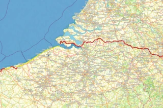 Streckenverlauf des Eurovelo 4 durch die Niederlande.