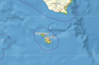 Verlauf des Eurovelo 7 in Malta