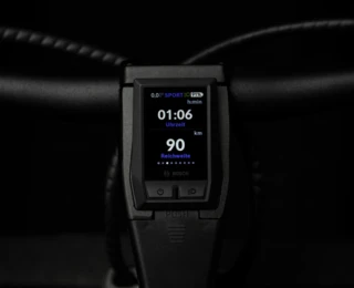 Frontansicht eines Bosch Kiox Displays.