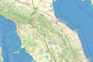Verlauf des Eurovelo 7 in Mittelitalien