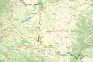 Streckenverlauf der 7. Etappe des Eurovelo 6