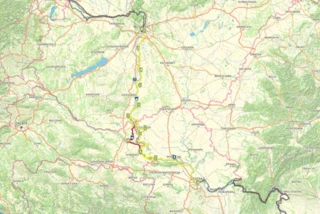 Streckenverlauf der 7. Etappe des Eurovelo 6