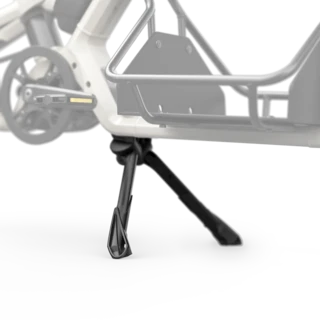 Der Custom Zweibeinständer des CS ist hervorgehoben zu sehen.