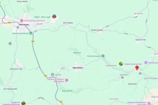 Standort des Ca Go Werksverkauf Süd auf einer Karte markiert.