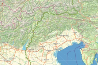 Verlauf des Eurovelo 7 in Norditalien