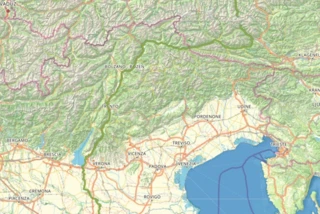 Verlauf des Eurovelo 7 in Norditalien